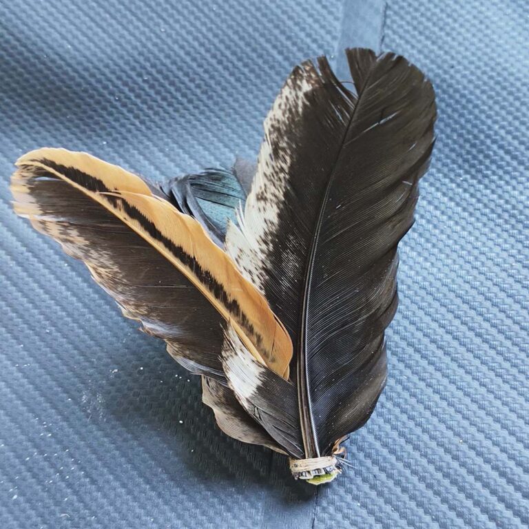 Feather for catching yellowfin tuna