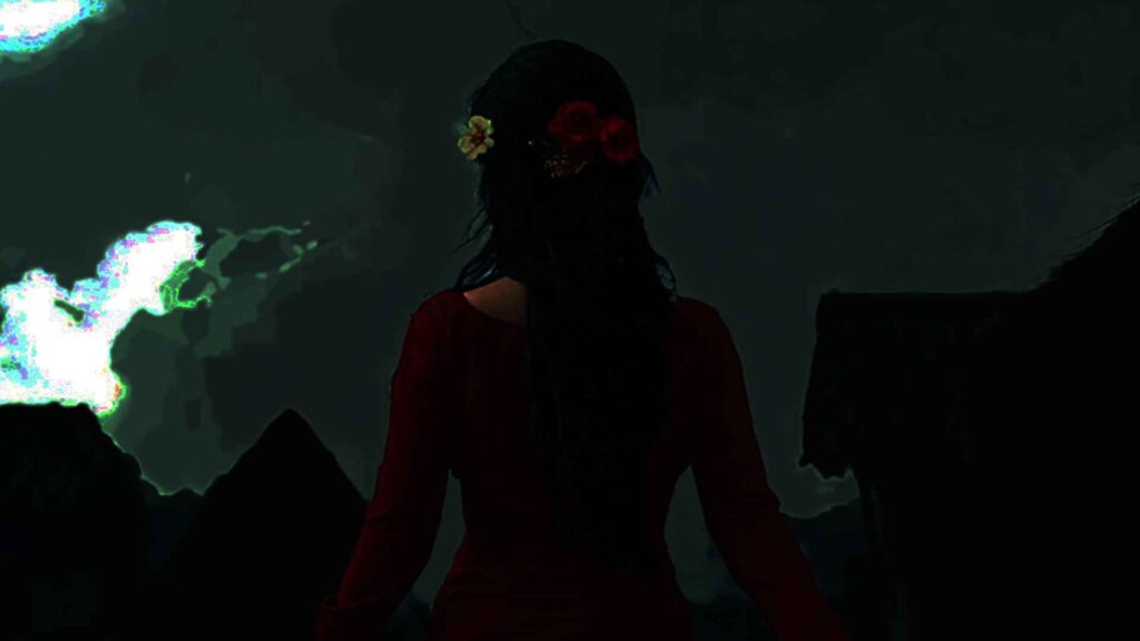 AI illustration of a female spirit