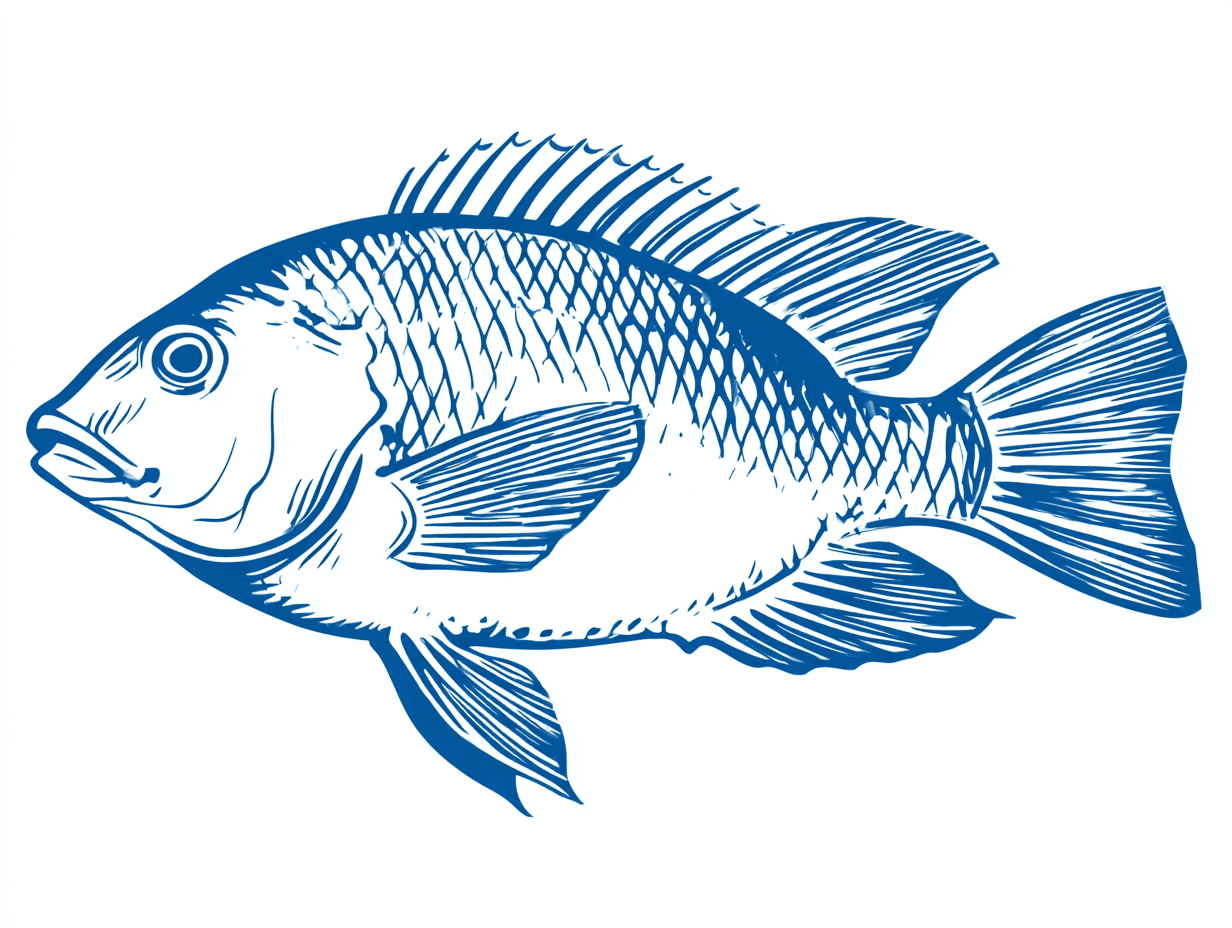 AI illustration of a tilapia