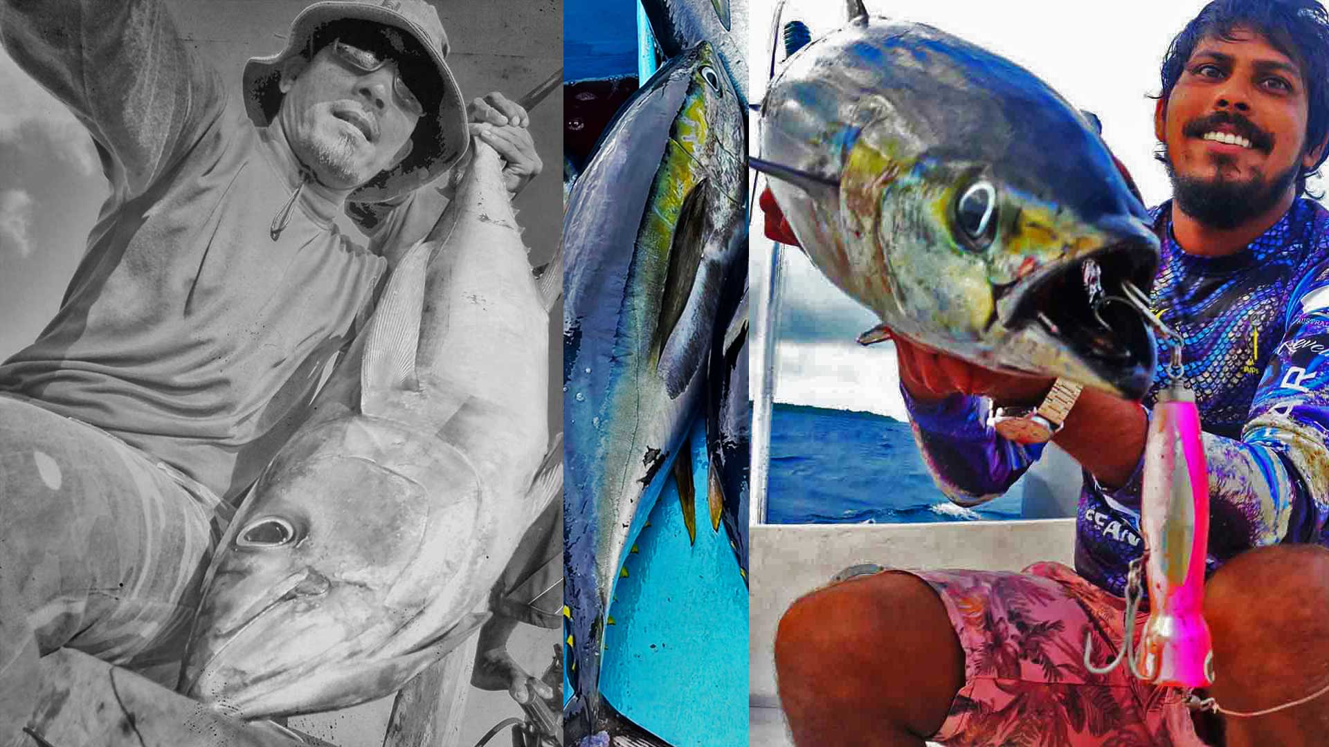 Popping for yellowfin tuna