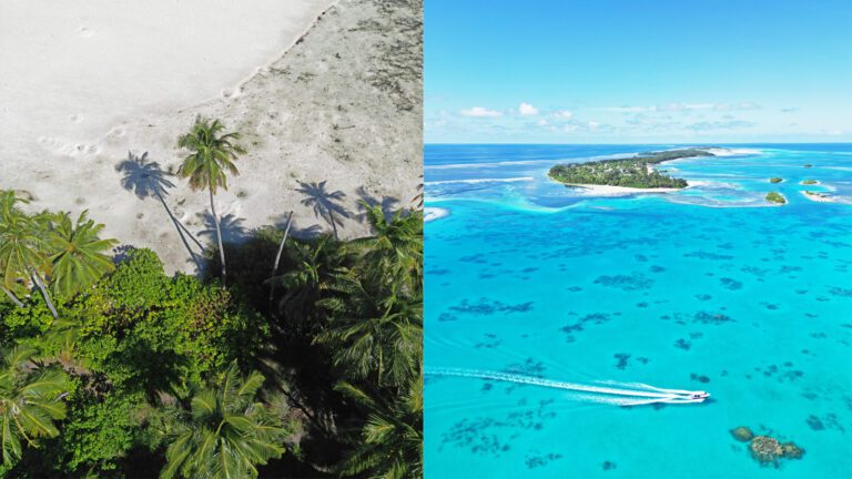 An uninhabited island in Laam Atoll, Maldives.